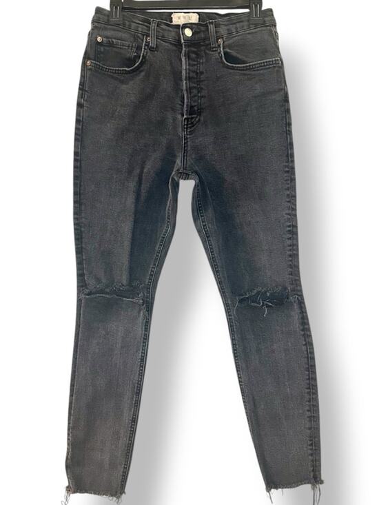 Free People Denim - Free People We The Free Black Distressed Skinny Jeans High Rise 30